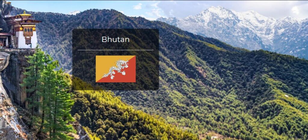 Bhutan Country Flag