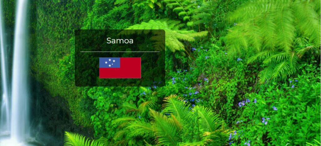Samoa Country Flag